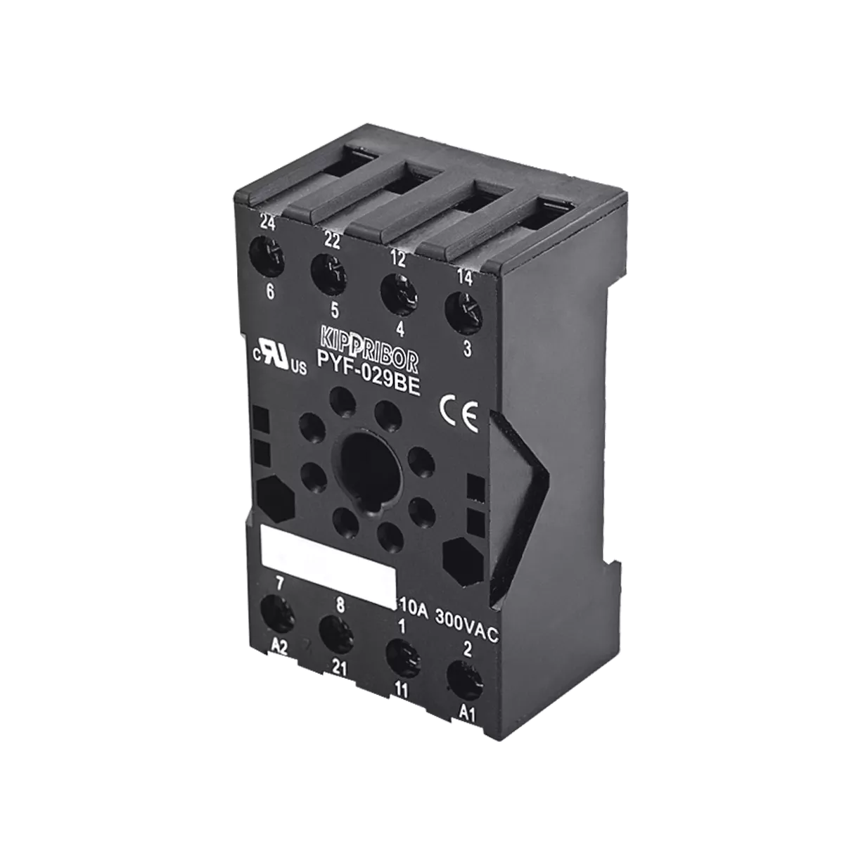 Монтажные колодки KIPPRIBOR PYF-029BE и PYF-039BE (для 2- и 3-контактных промежуточных реле серии RS)