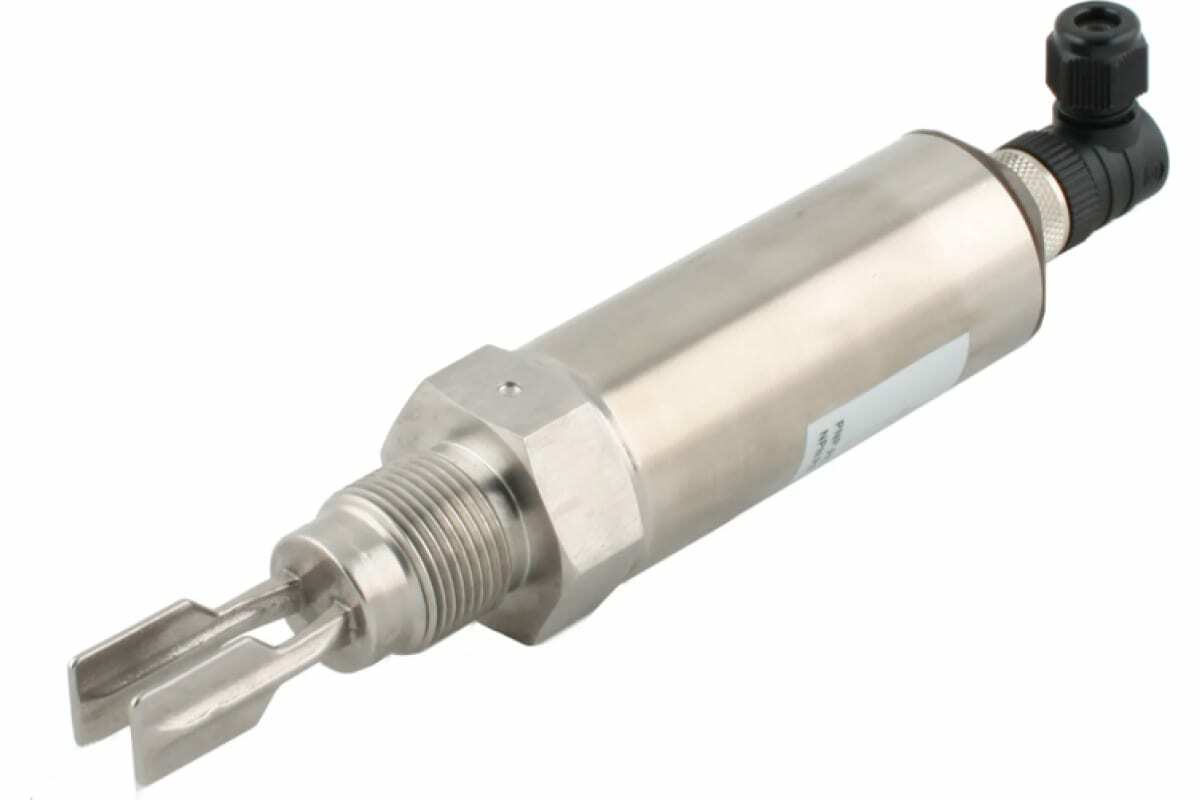 Вибрационный датчик предельного уровня жидкостей, -40 +150°С, Pmax=40 bar, 12 - 55 VDC, IP65, соединение- резьба 3/4'' PF (цилиндрическая), удлинение 40 мм, нерж. сталь 316L, выход PNP/NPN, разъем DIN 43650