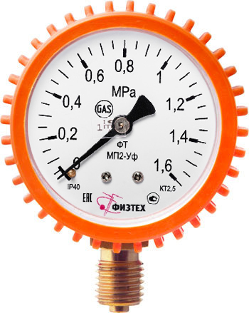 Вакуумметры, мановакуумметры, манометры общетехнические ВП2-Уф, МВП2-Уф, МП2-Уф (Диаметр: 63 мм)